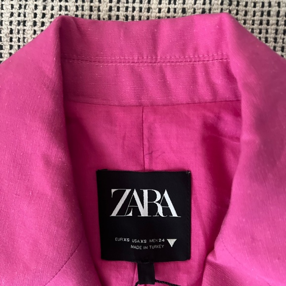 Zara Cropped Blazer Pink - Picture 3 of 9